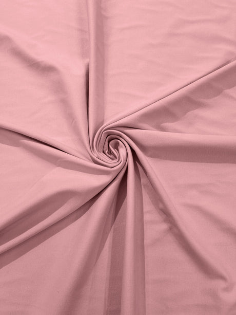 Ponte De Roma Polyester Rayon Spandex Fabric - Solid Color, 320 GSM Knit, Sold By The Yard (1 Yard)