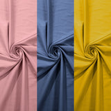 Ponte De Roma Polyester Rayon Spandex Fabric - Solid Color, 320 GSM Knit, Sold By The Yard (1 Yard)