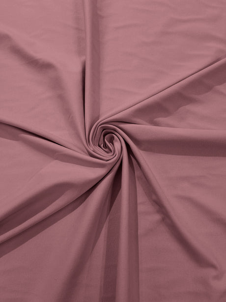 Ponte De Roma Polyester Rayon Spandex Fabric - Solid Color, 320 GSM Knit, Sold By The Yard (1 Yard)