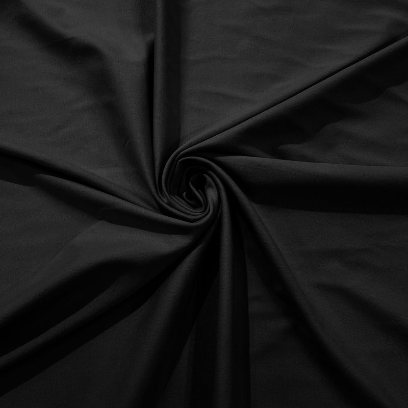 Ponte De Roma Polyester Rayon Spandex Fabric - Solid Color, 320 GSM Knit, Sold By The Yard (1 Yard)