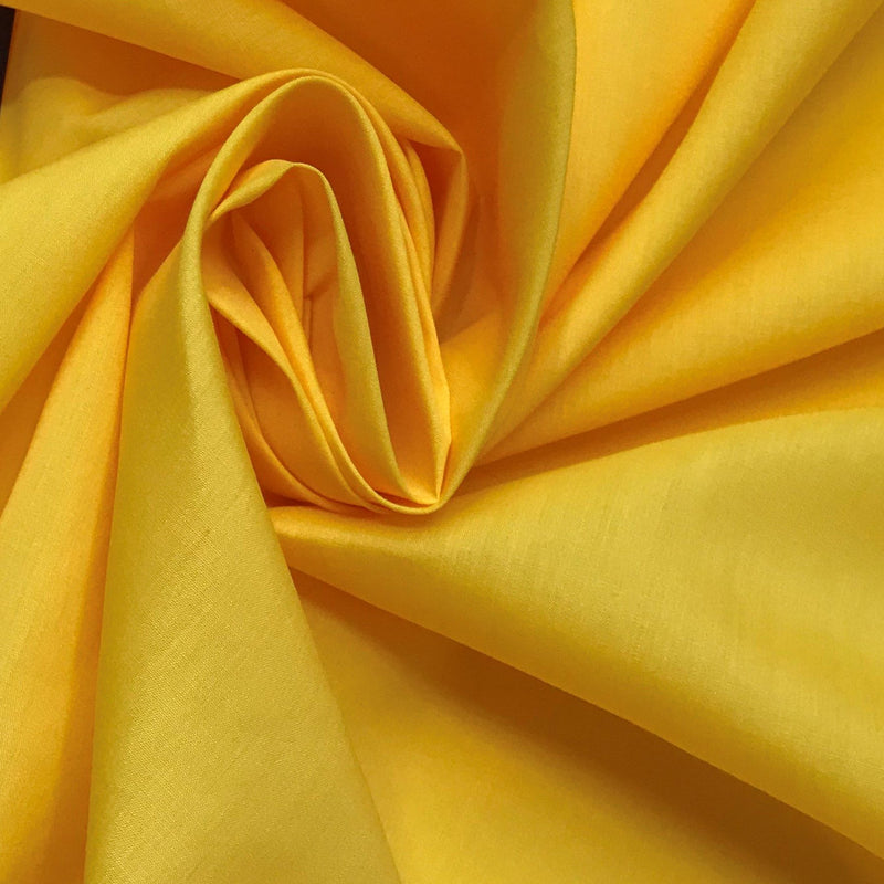 Yellow Poly Cotton Fabric - Yellow, 59/60" Width (1 Yard)