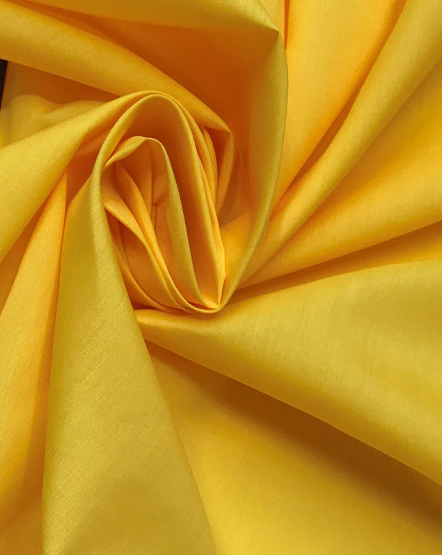 Yellow Poly Cotton Fabric - Yellow, 59/60" Width (1 Yard)
