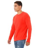 Bella Canvas 3945 Cotton Polyester Sweatshirt Fabric - Poppy, Unisex Crewneck, Super-Soft Fleece (1 Piece)