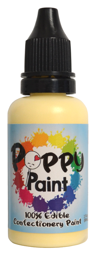 Poppy Paint Buttercup FDA Approved Edible Confectionery Paint for Cookies, Fondant & Chocolate