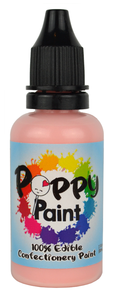 Poppy Paint Peach – 100% FDA Approved Edible Confectionery Paint for Cakes & Cookies