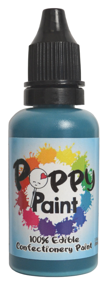 Poppy Paint Teal – FDA Approved Edible Confectionery Paint for Chocolate & Desserts