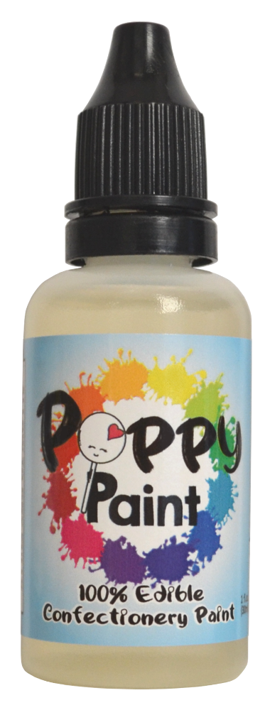 Poppy Paint Thinner Glaze for Cake Decorating – Paint Diluter for Fine Details & Watercolor Effects