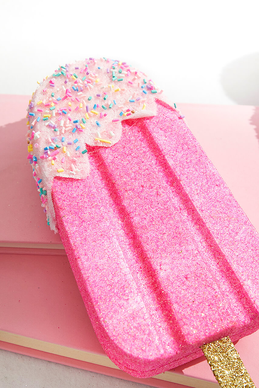 21" Hot Pink Sprinkle Popsicle Spray