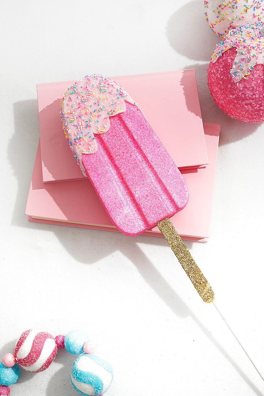 21" Hot Pink Sprinkle Popsicle Spray