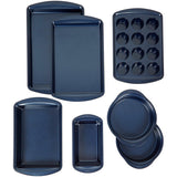 Wilton Diamond-Infused Non-Stick Navy Blue Baking Set – 7 Piece