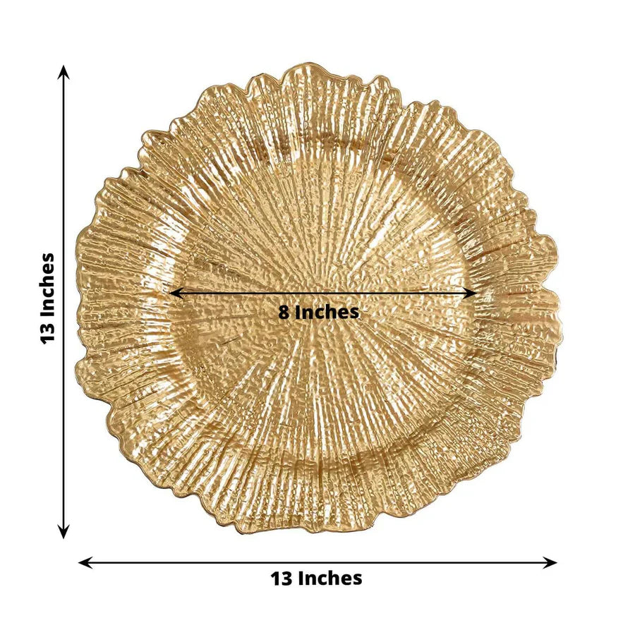 Gold Reef Acrylic Charger Plate 13 Inch