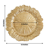 Gold Reef Acrylic Charger Plate 13 Inch