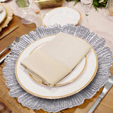 Acrylic Charger Plate 13 Inch Silver Reef