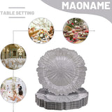Acrylic Charger Plate 13 Inch Silver Reef