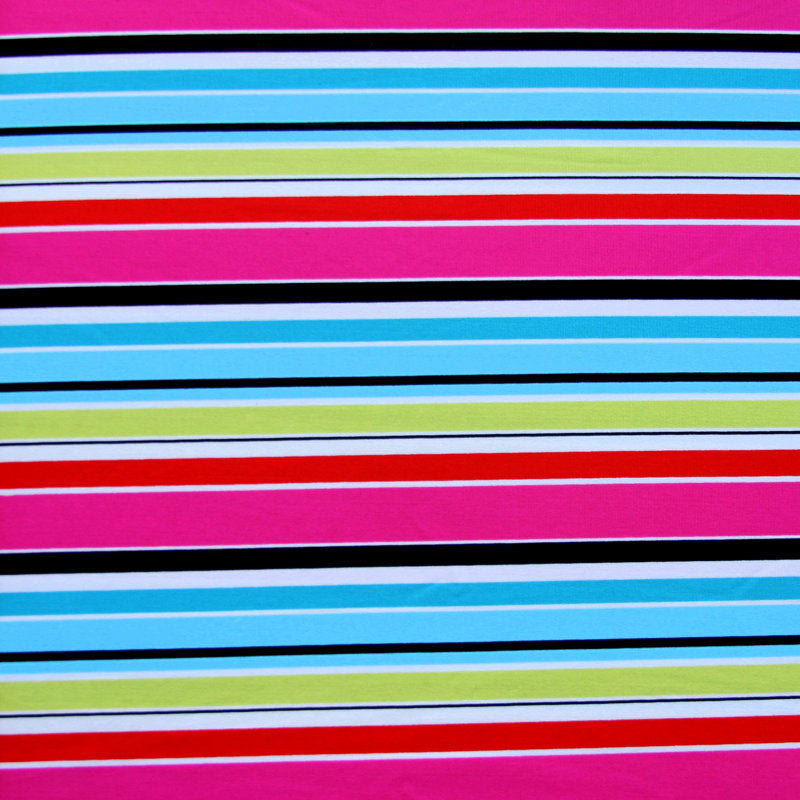 Nylon Spandex Swimsuit Fabric Preppy Stripe