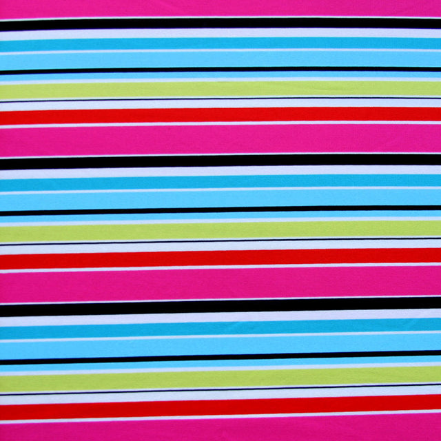 Nylon Spandex Swimsuit Fabric Preppy Stripe