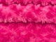 1 Yard Rosebud Minky Fabric 100% Polyester Plush Textured Soft Material for Blankets 60 Inch Width