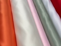 1 Yard Heavyweight Matte Duchess Satin 100% Polyester, Peau de Soie Fabric for Gowns Decor 60 Inch Width