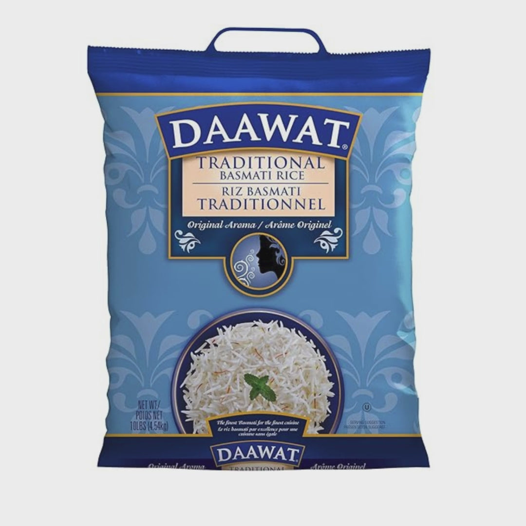 Daawat Traditional Basmati Rice, 10-Pounds