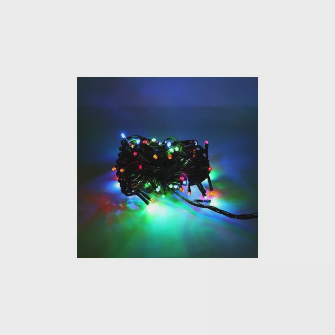 100 LED Green Wire String Light with Connector Waterproof – Multicolor