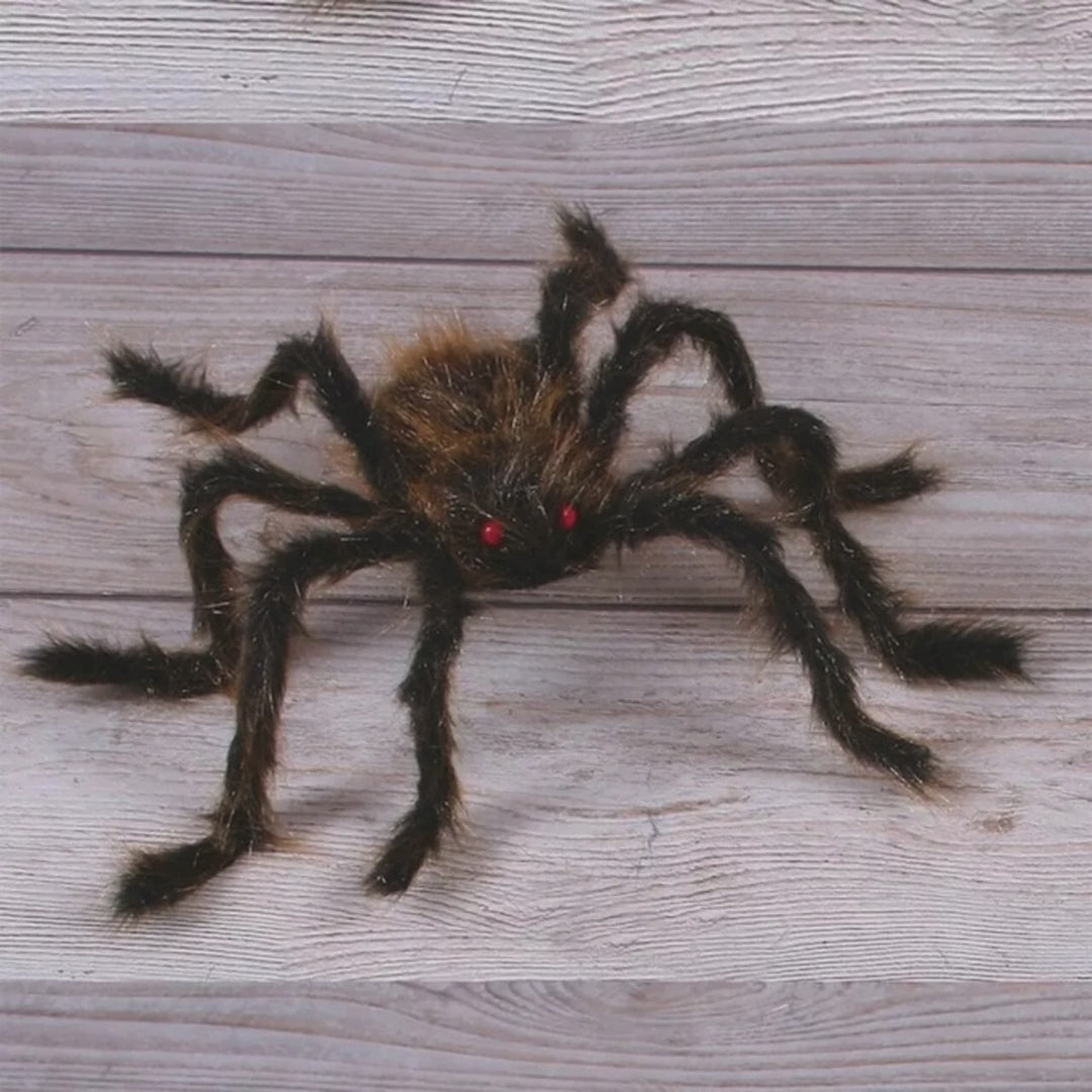 Haunted Living 30-in Posable Hairy Spider Decoration Halloween Prop