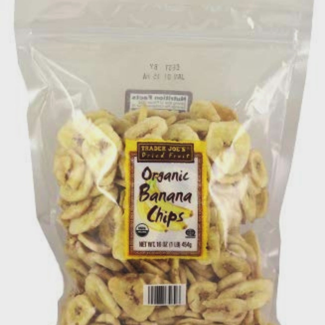 Trader Joe's Organic Banana Chips 16 oz