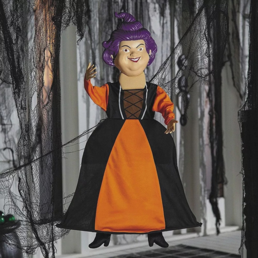 32" Hocus Pocus Mary Sanderson Medium Posable Hanging Halloween Decoration