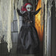 Hanging Doll with Red Hair Halloween Decoration 19 3/4"