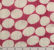 Crinkled Voile Dot Print 100 Percent Polyester Fabric - Fuschia/White Dot Print, 48/50" Width (1 Yard)