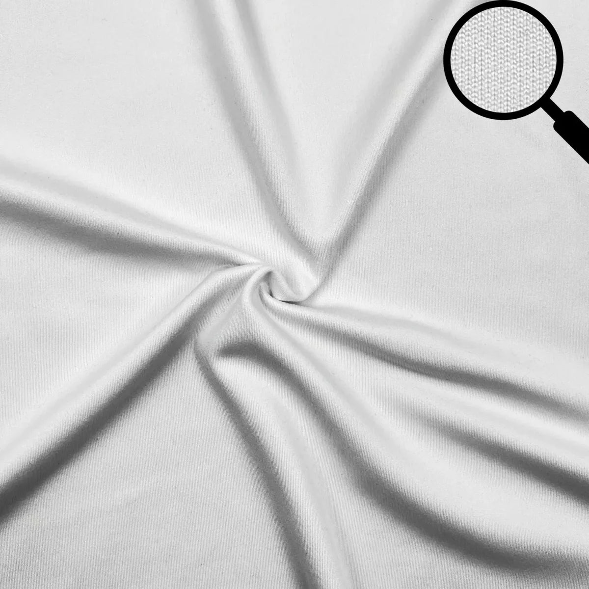 Rabbit Skin Fleece 4-Way Stretch Polyester Spandex PFP White