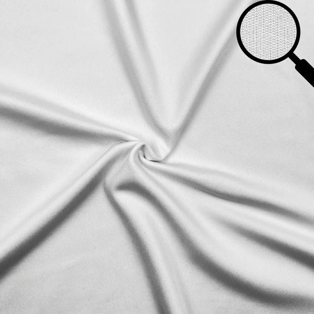 Rabbit Skin Fleece 4-Way Stretch Polyester Spandex PFP White