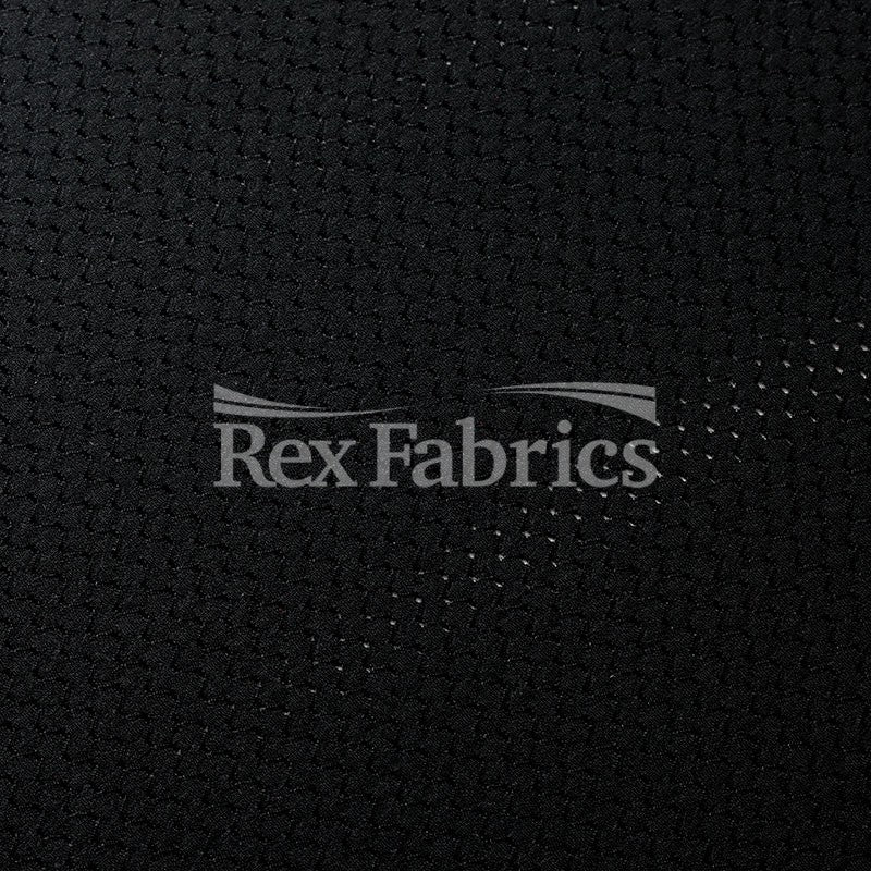 Pro Mesh Nylon Spandex Fabric - Black Solid, 58/60" Width (1 Yard)