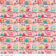 Cotton Lycra Knit Happy Flappers Pink by Riley Blake