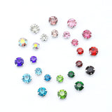 Sew-On Rhinestones Crystal Decorative Studs for Leather & Apparel - 6mm/8mm