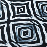 Psychedelic Fur Polyester Spandex Fabric - Black And White Tribal Print, 58/60" Width (1 Yard)