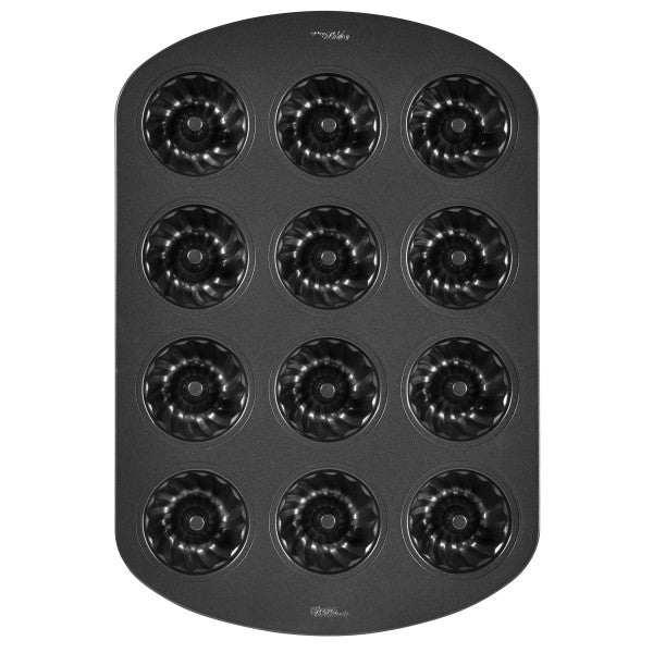 Wilton Non-Stick Mini Fluted Tube Cake Pan – 12 Cavity