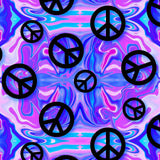 Printed Spandex Psychedelic Peace Tie-Dye