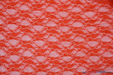 Giselle Floral Lace Polyester Spandex Fabric - Sheer Vintage Stretch Lace, 58/60" Width, Multiple Colors (1 Yard)