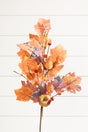 28" Fall Leaves Pumpkin Spray