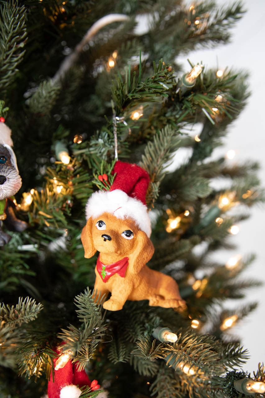 2.5” Resin Pup with Hat Ornament