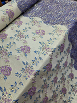 Metallic Brocade Jacquard Lavender Gold