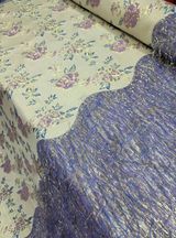 Metallic Brocade Jacquard Lavender Gold