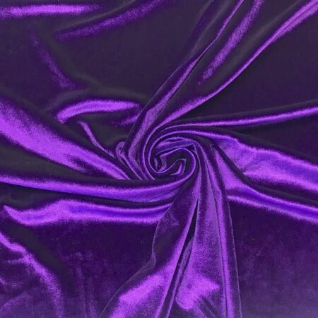 1 Yard Stretch Velvet Fabric Silky Soft 4 Way Stretch for Apparel Costumes 58/60 Inch Width