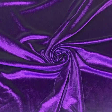 Stretch Velvet Polyester Spandex Velvet Fabric - 58/60" Width,