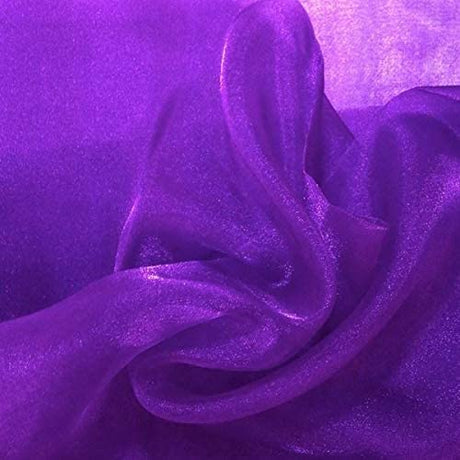 Sparkle Crystal Sheer Organza Fabric Shiny for Fashion, Crafts, Decorations 60″ Width