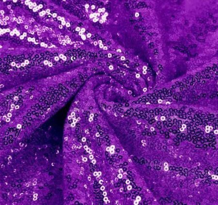 1 Yard Sequin Glitter Embroidery Fabric by Yard for DIY Dress Curtain Backdrop Tablecloth and Event Decor 52 Inch Width