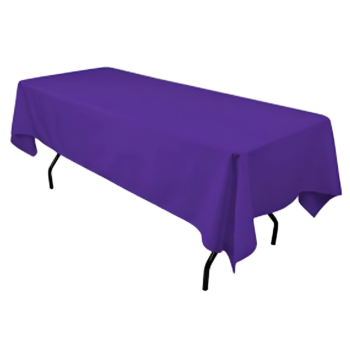 Polyester Rectangular Tablecloth Polyester Fabric - Wrinkle-Resistant, Stain-Proof, Washable, 60" X 144"