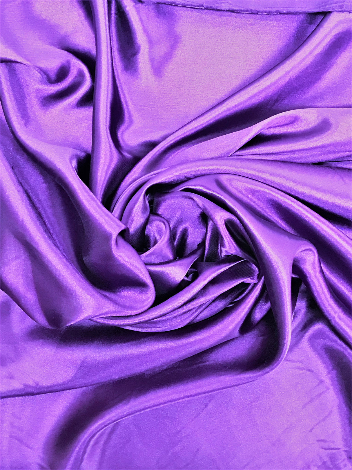 Purple Medium Satin Polyester Fabric - Purple, Sheen, 58"-60" Wide