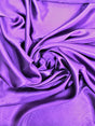 Purple Medium Satin Polyester Fabric - Purple, Sheen, 58"-60" Wide