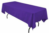 Polyester Rectangular Tablecloth 60x144 Inch – Durable Reusable Table Linen for Weddings, Parties, Banquets & Events